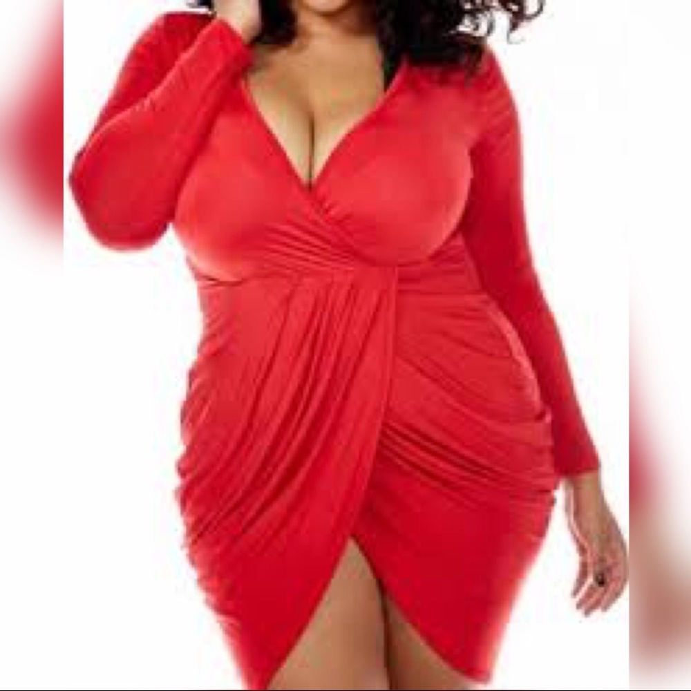 Red Bodycon Dress- GSLovesMe